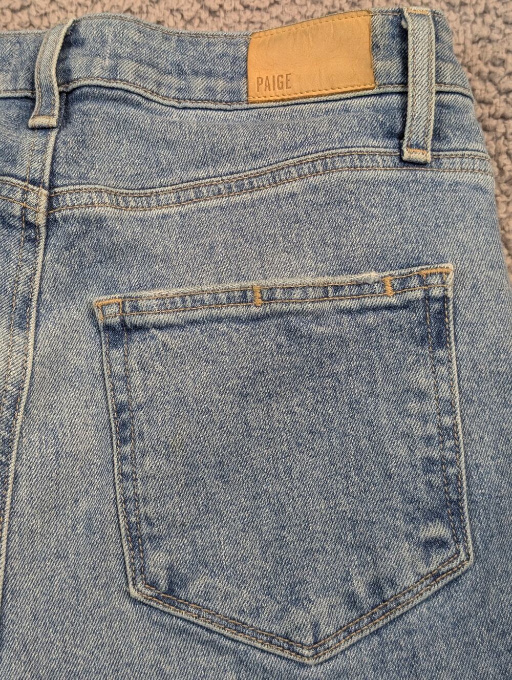 Paige Jeans Women's Size 27 Light Wash High Rise Straight Fit Stella (1105)